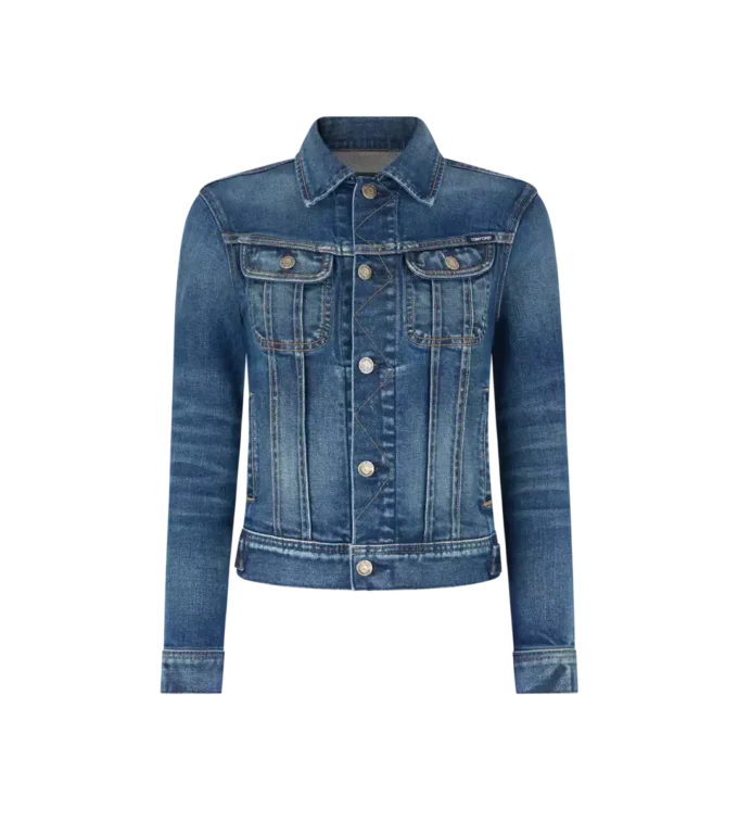 Bequeme Jeansjacke im Stonewashed-Look Bequeme Jeansjacke im Stonewashed-Look