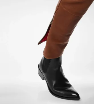 Bikerhose aus Büffelleder