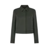 Blouson aus Baumwoll-Viskose-Twill mit Paspelierung Blouson aus Baumwoll-Viskose-Twill mit Paspelierung