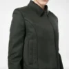 Blouson aus Baumwoll-Viskose-Twill mit Paspelierung Blouson aus Baumwoll-Viskose-Twill mit Paspelierung