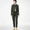 Blouson aus Baumwoll-Viskose-Twill mit Paspelierung Blouson aus Baumwoll-Viskose-Twill mit Paspelierung