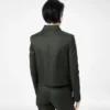 Blouson aus Baumwoll-Viskose-Twill mit Paspelierung Blouson aus Baumwoll-Viskose-Twill mit Paspelierung