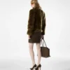 Blouson aus Lammfell mit Lederdetails Blouson aus Lammfell mit Lederdetails