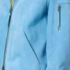 Blouson mit Kragen aus Kaschmir-Wildleder Blouson mit Kragen aus Kaschmir-Wildleder