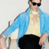 Blouson mit Kragen aus Kaschmir-Wildleder Blouson mit Kragen aus Kaschmir-Wildleder