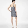 Cocktailkleid aus Seide mit Paillettenstickerei und Tanktop-Schnitt