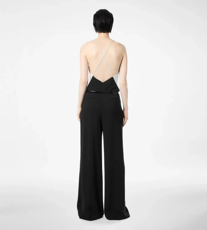 Doppelter Georgette-Stretch-Camisole-Jumpsuit Doppelter Georgette-Stretch-Camisole-Jumpsuit