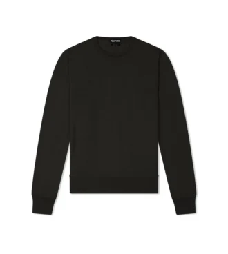 Feinstrick-Pullover aus Kaschmir und Seide mit Rundhalsausschnitt Feinstrick-Pullover aus Kaschmir und Seide mit Rundhalsausschnitt
