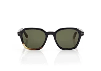 Geometrische Horn-Sonnenbrille Geometrische Horn-Sonnenbrille