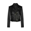 Glänzende Bikerjacke aus Plonge-Leder Glänzende Bikerjacke aus Plonge-Leder