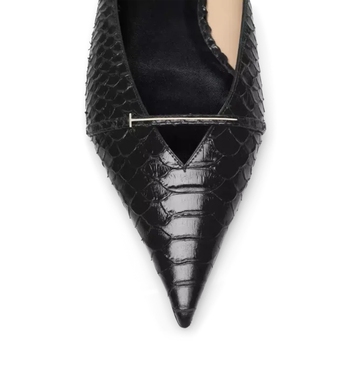 Halbglänzende Julianne Mule mit Python-Print Halbglänzende Julianne Mule mit Python-Print