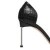 Halbglänzende Pumps mit Python-Print und Spire D’Orsay-Absatz Halbglänzende Pumps mit Python-Print und Spire D’Orsay-Absatz