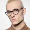 Horn Square Blue Block Opticals