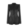 Jacquard-Polka-Dot-Duchesse-Einreiherjacke Jacquard-Polka-Dot-Duchesse-Einreiherjacke