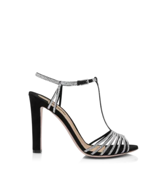 Jerry-Sandalen aus Wildleder mit Kristallverzierung