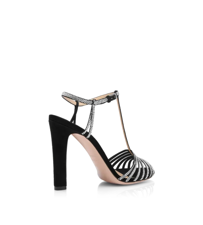 Jerry-Sandalen aus Wildleder mit Kristallverzierung Jerry-Sandalen aus Wildleder mit Kristallverzierung