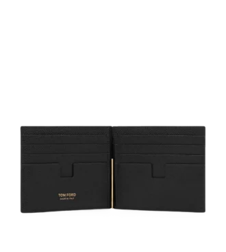 Kleine Geldklammer-Brieftasche aus genarbtem Leder Kleine Geldklammer-Brieftasche aus genarbtem Leder