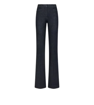 Maßgeschneiderte Denim-Hose mit ausgestelltem Bein Maßgeschneiderte Denim-Hose mit ausgestelltem Bein