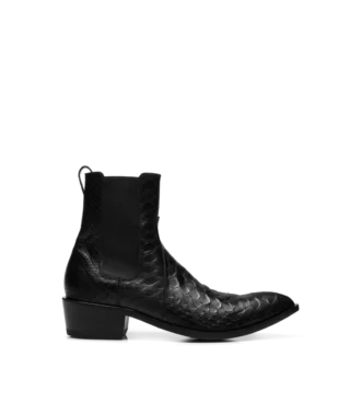 Matte Printed Python Chelsea Boot Matte Printed Python Chelsea Boot