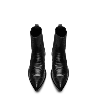 Matte Printed Python Chelsea Boot Matte Printed Python Chelsea Boot