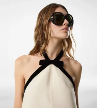 Mini-Cocktailkleid mit Schleifendetail Mini-Cocktailkleid mit Schleifendetail
