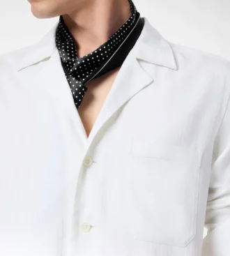 Overshirt mit Fischgrätenstreifen
