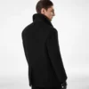 Peacoat aus Melton-Wolle und Lammfell Peacoat aus Melton-Wolle und Lammfell
