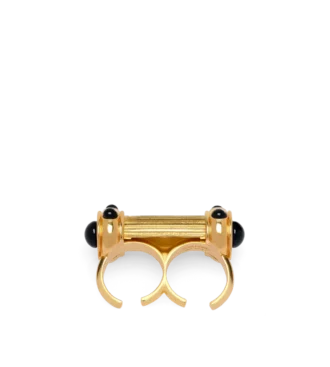 Ring aus Messing und Kristall-Cabochons Ring aus Messing und Kristall-Cabochons