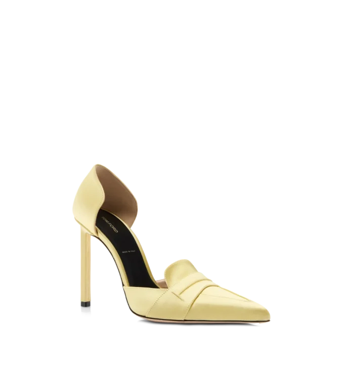 Satin Eva D’Orsay Pumps
