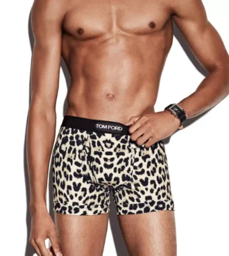 Snow Leopard Baumwoll-Boxershorts