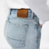 Stonewashed-Jeanshose mit geradem Schnitt