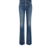 Stretch-Raw-Denim-Hose mit ausgestelltem Bein Stretch-Raw-Denim-Hose mit ausgestelltem Bein