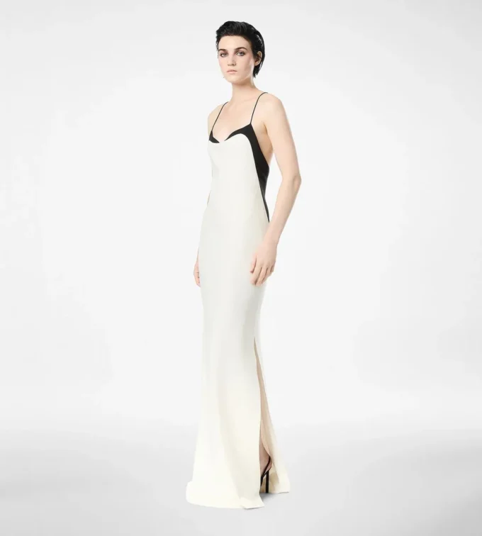 Stretch-Seiden-Camisole-Abendkleid Stretch-Seiden-Camisole-Abendkleid