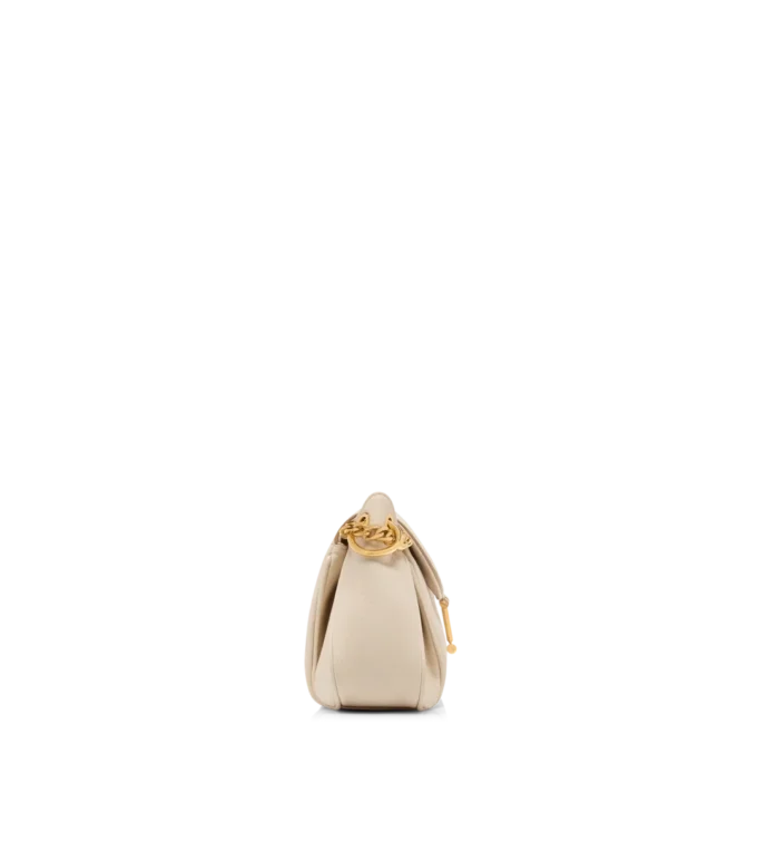 Tara-Umhängetasche aus naturbelassenem Leder mit Kette