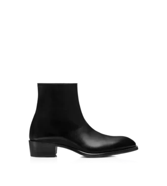 Vincent-Stiefel aus poliertem Leder Vincent-Stiefel aus poliertem Leder