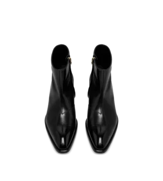 Vincent-Stiefel aus poliertem Leder Vincent-Stiefel aus poliertem Leder