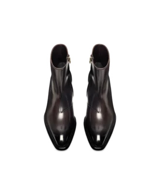 Vincent-Stiefel aus poliertem Leder Vincent-Stiefel aus poliertem Leder