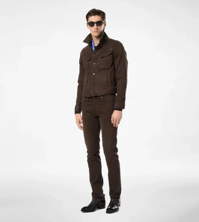 Western Cord Straight Fit Denim