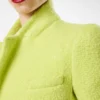 Wickeljacke aus Tweed mit Pailletten, einer Mischung aus Wolle, Kaschmir und Seide